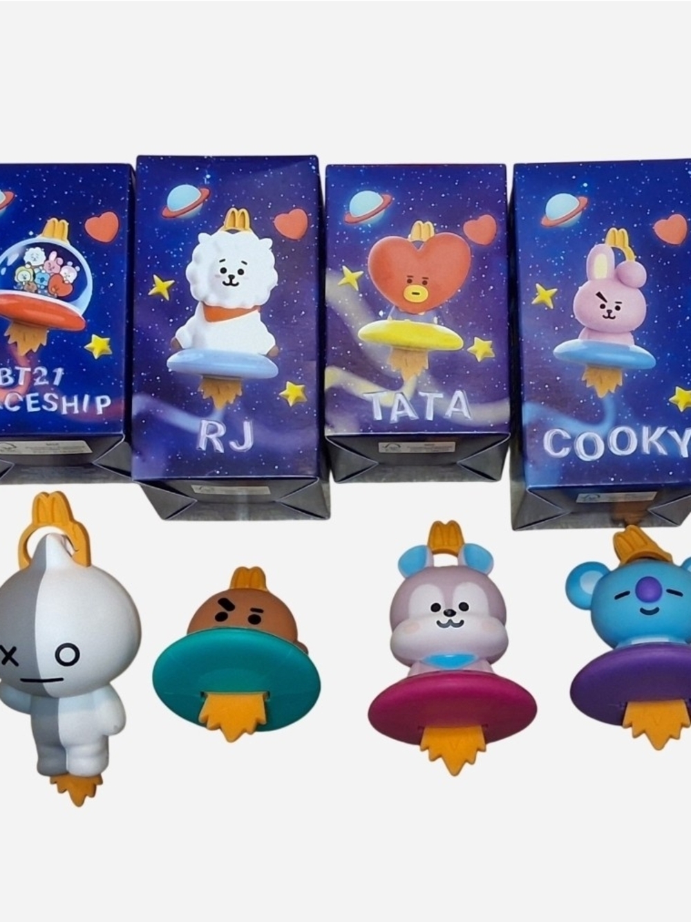 BT21 McDonald's Toy Bundle Of 8 Figures